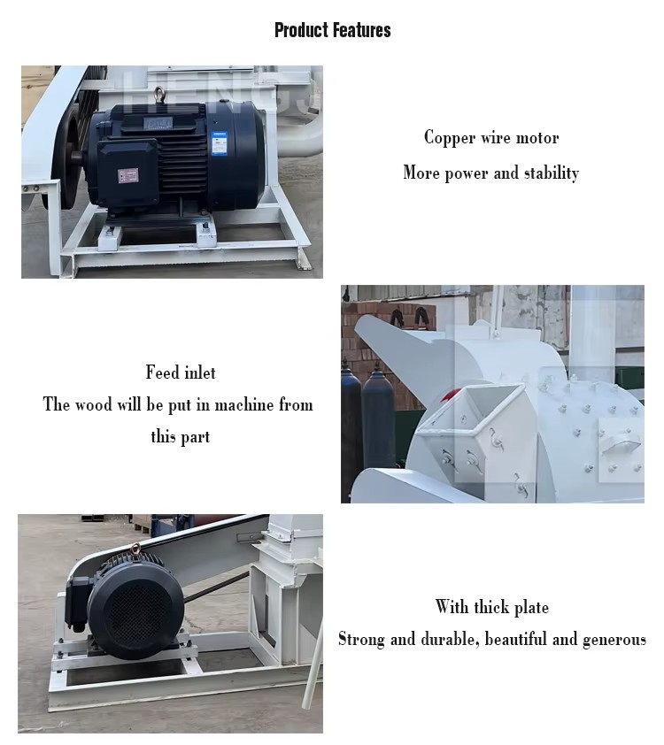 Wood Crusher Machine Industrial Mini diesel Electric Wood Chipper Machine