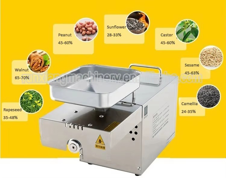 Home Use Mini Olive Oil Extraction Machine Hemp Oil Press Machine