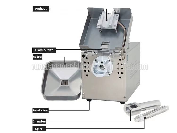 Home Use Mini Olive Oil Extraction Machine Hemp Oil Press Machine