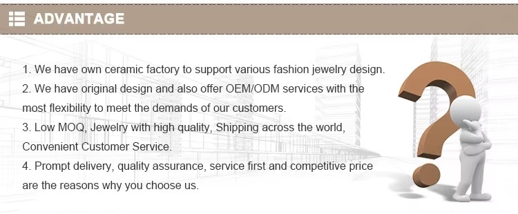 Wholesale Fashion Jewelry White Four Leaf Clover Ceramic Jewelry Bracelet Gold Plated Jewelry