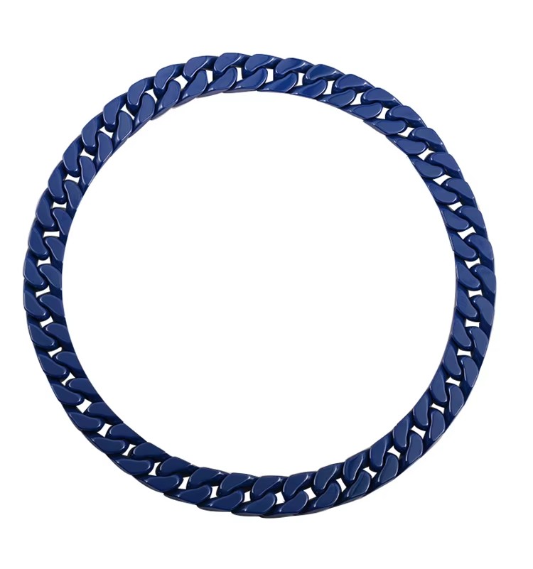 High Quality Custom Fashion Hip Hop Cuban Ceramic Bracelets, Jewelry Ceramic Accessories Necklace