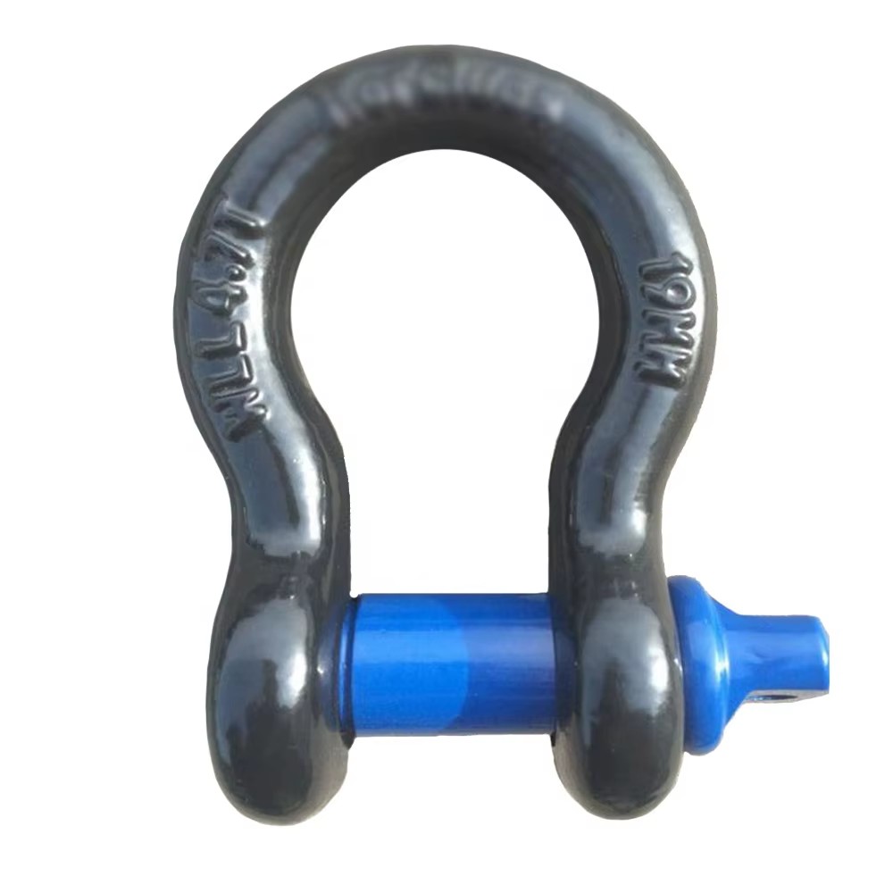 AS2741 Australian Standard Bow Shackle High Strength Grade S Forged in Plastic Galvanized Shackle