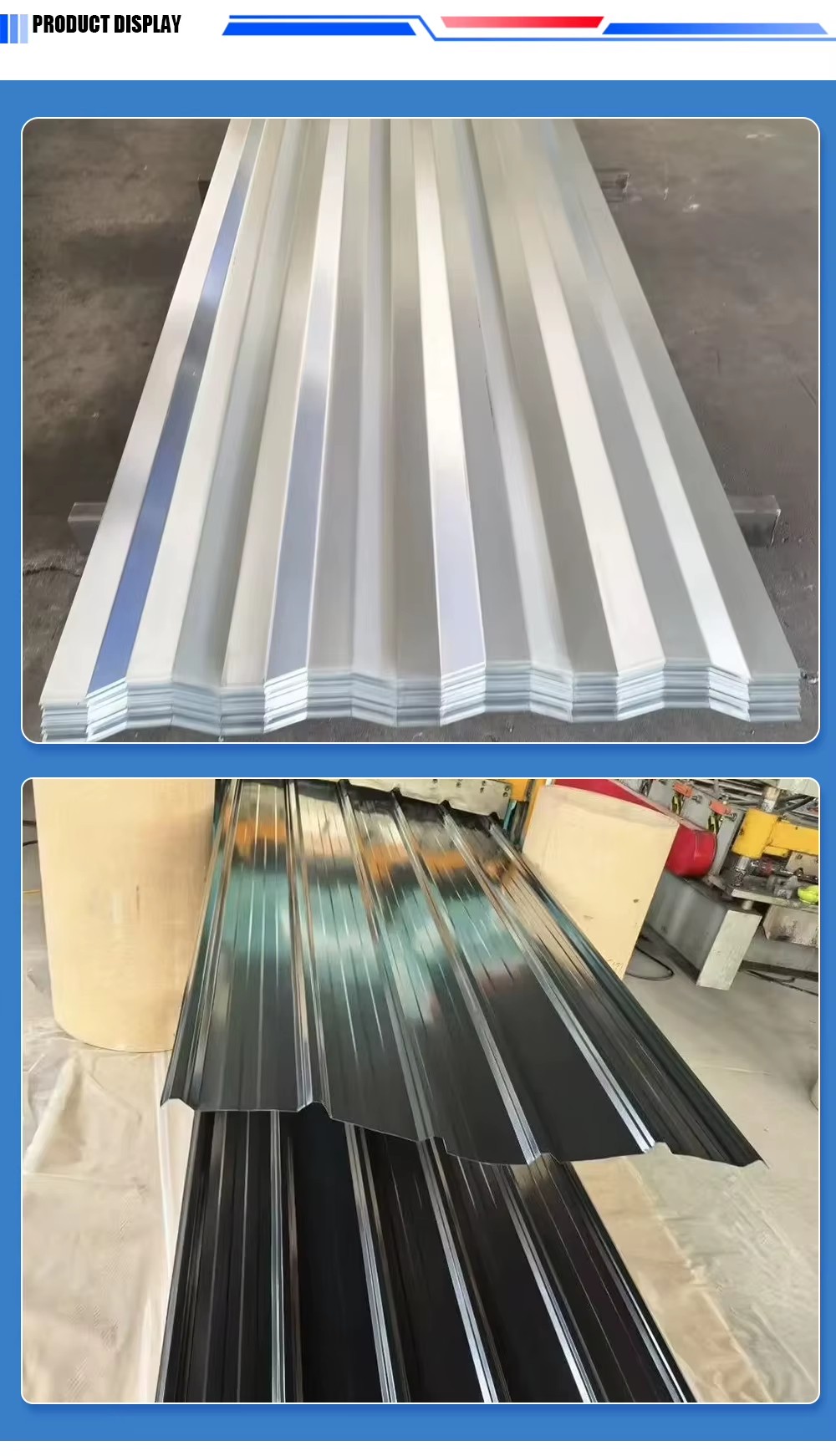 0.12-0.13mm Thickness 3M Long Galvanized Corrugated Roofing Zinc Steel Wall Sheet ASTM Standard Welding Bending CE Certified