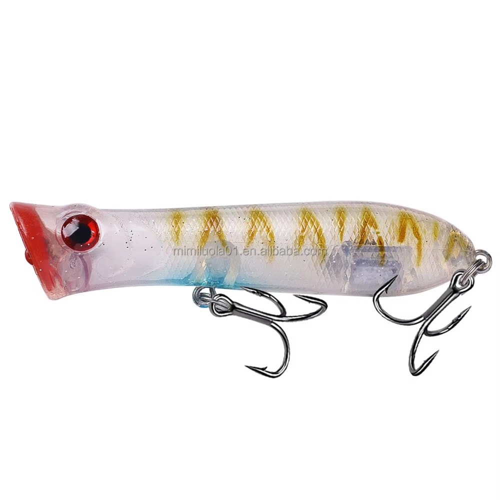 Wholesale PO032 8.3cm 11g Artificial Hard Plastic Baits Top Water Floating Popper Fishing Lures