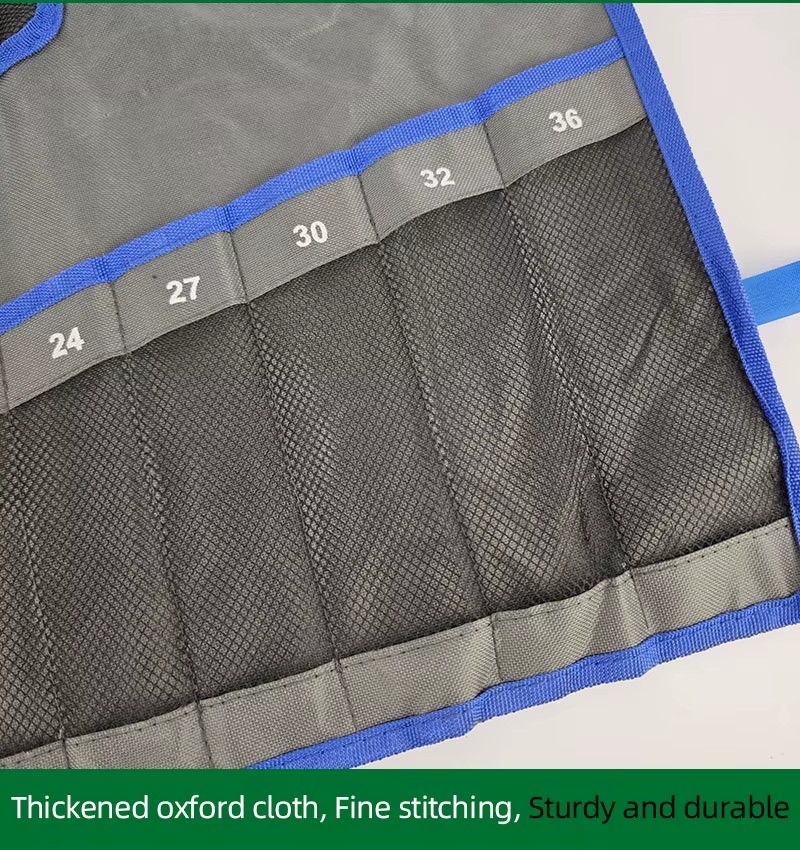 Automotive Repair Combination Wrench Set Roll up Pouch for Mechanical Maintenance