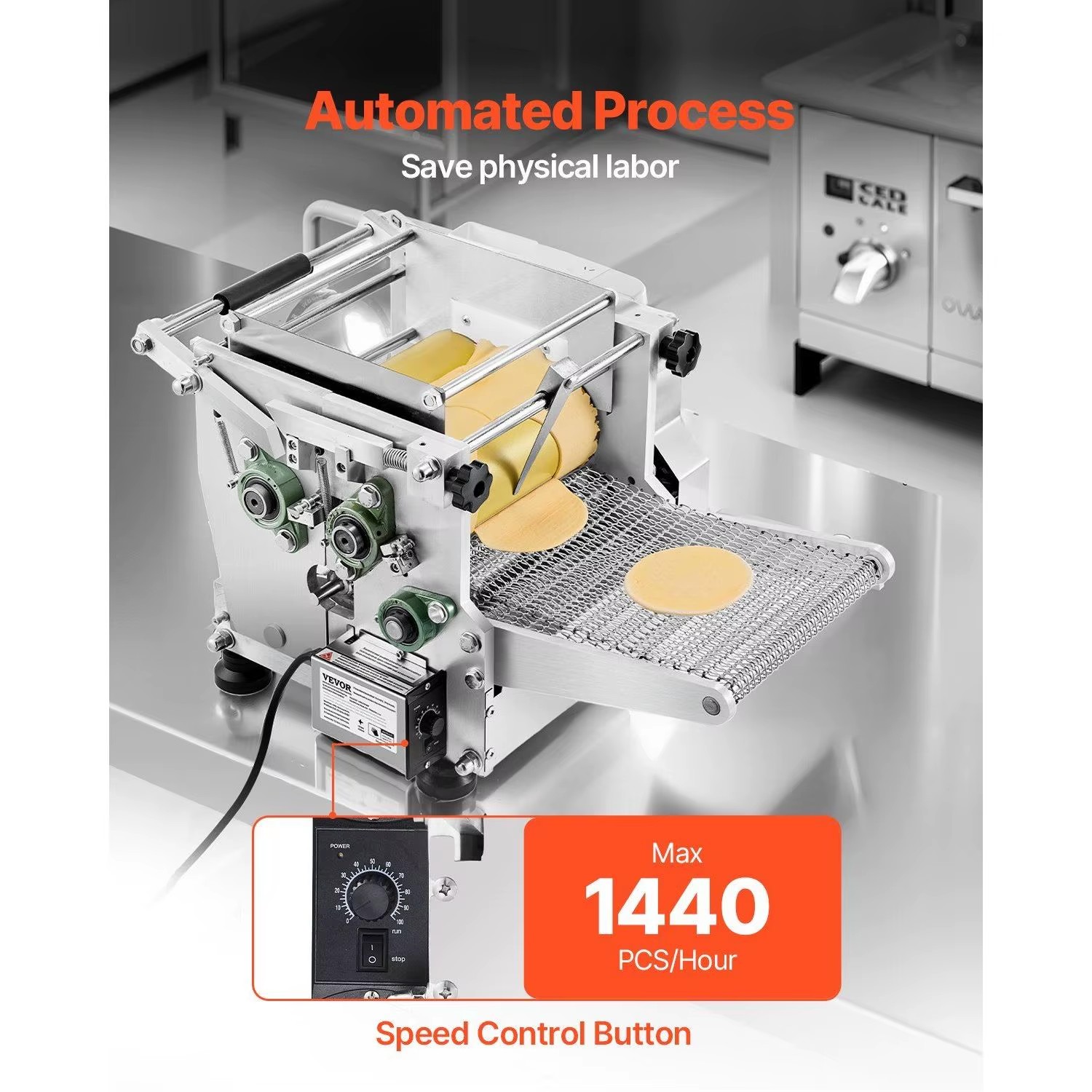 Automatic Electric Corn Tortilla Maker 4 Inch 6 Inch Grain Product Making Machine Model D0100X327PT