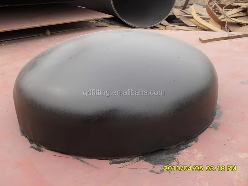 Stainless Steel 304 316L Welded Oval Head Cap Stainless Steel Spherical End-cap Pipe Fitting