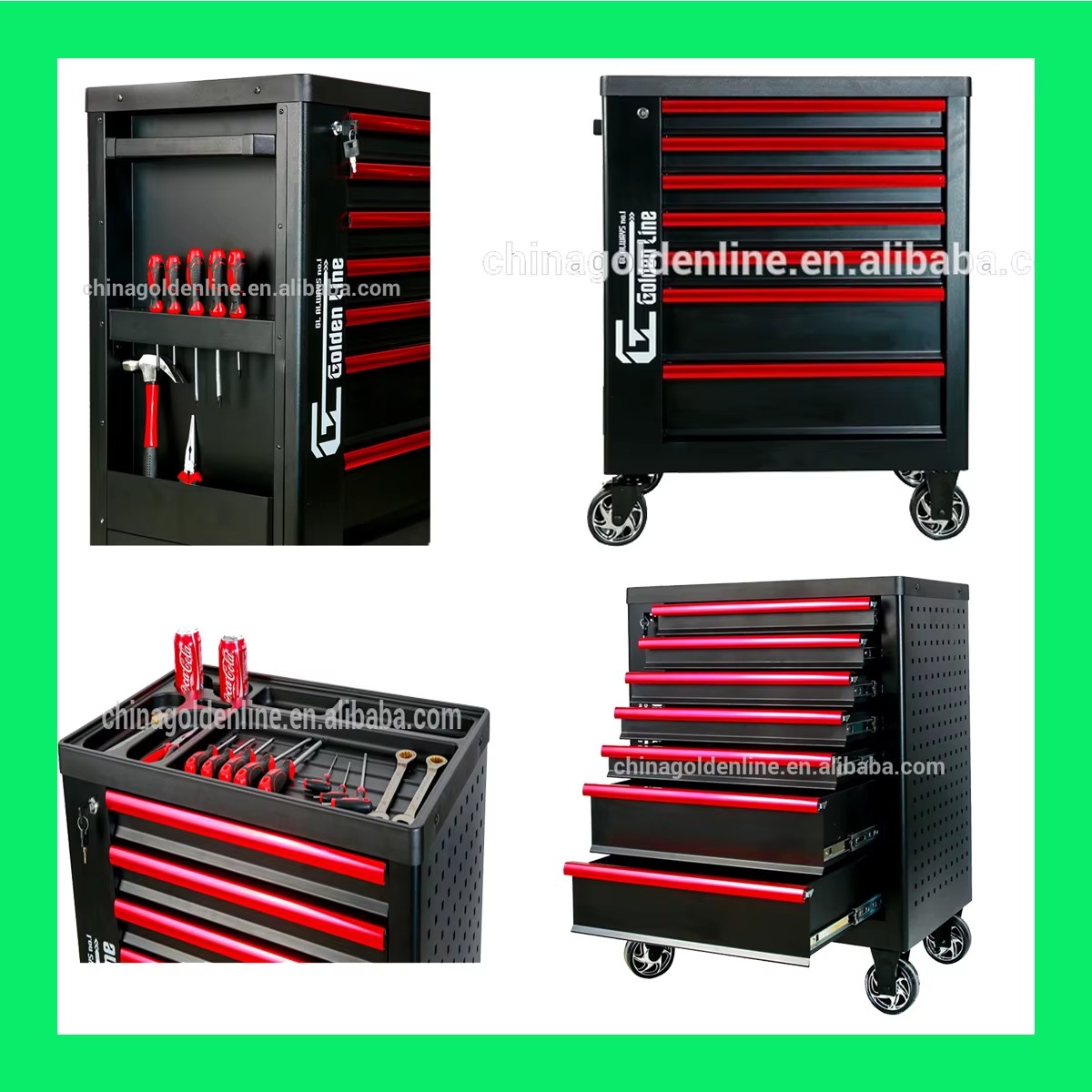 High Quality Steel Roller Trolley Tool Box
