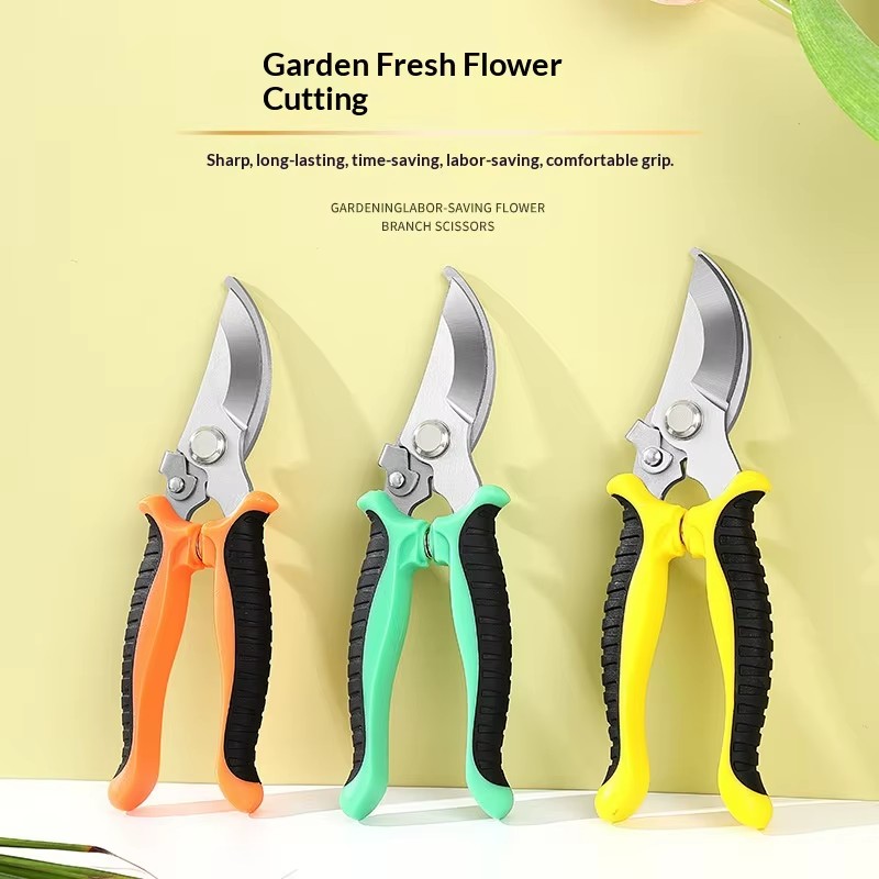 Pruning Shears Gardening Scissors Set Multi-Purpose Stainless Steel Tools Multi-Color Bonsai Orchards Flowers Fruit Trees PH227
