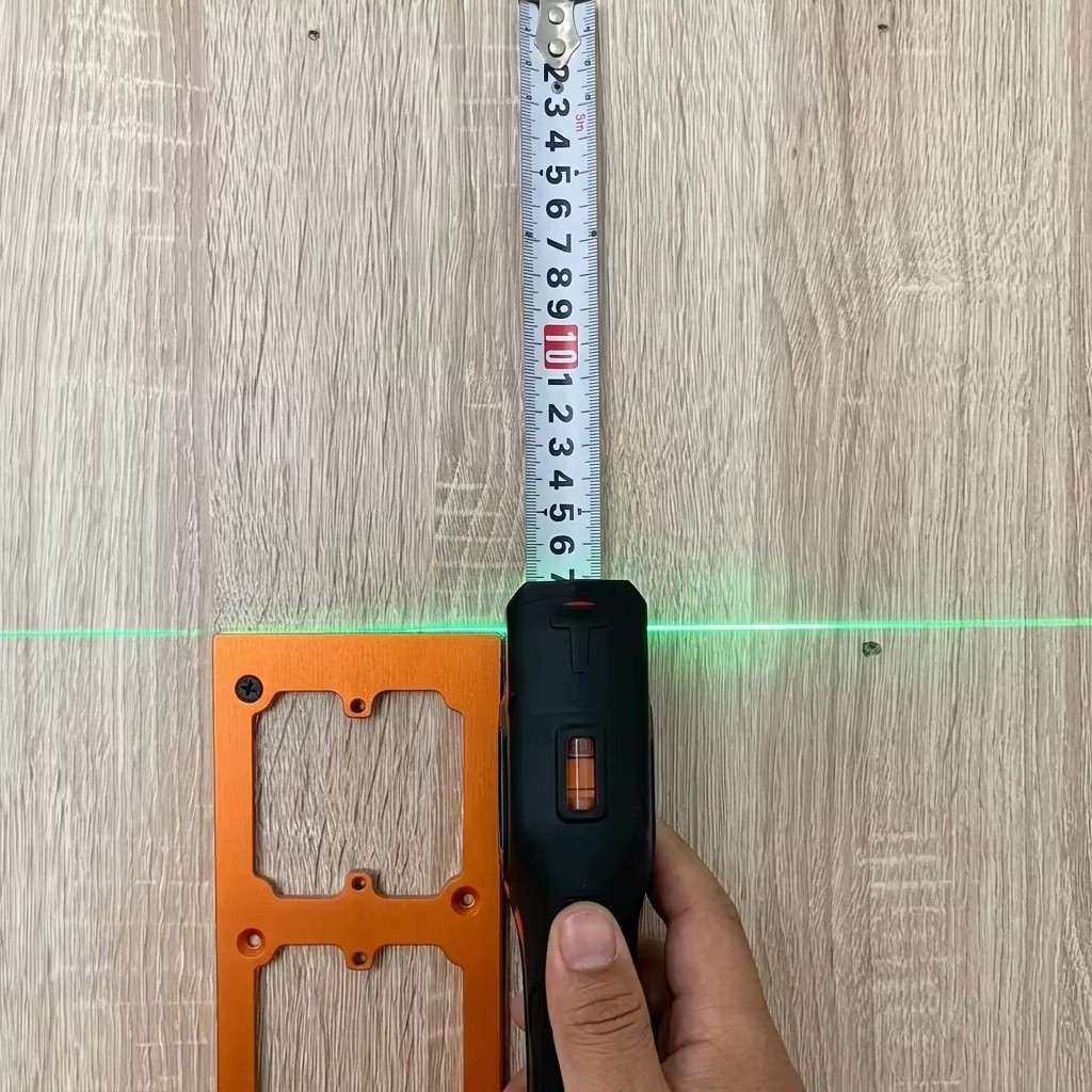 All-in-One Professional 5m Metric Self-Winding Measuring Tape with Auto Lock and Laser Distance Ranging Green Laser Tool