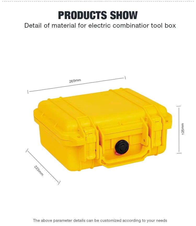 Customized EVA PP Foam Tool Box Carry Case Waterproof Shockproof Dustproof IP67 Rated with OEM/ODM Support