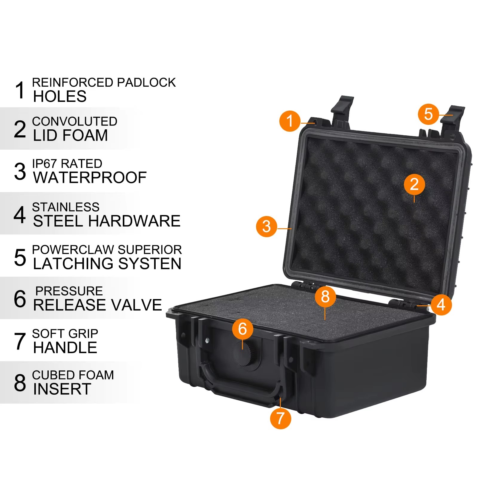 Large High Quality PP Tool Case Classic Gun Cleaning Tool Boxes