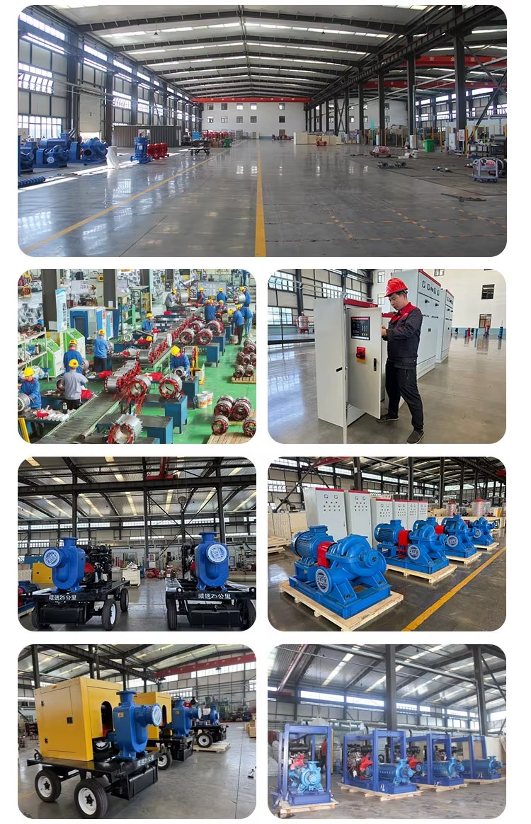 Large Flow Horizontal Multistage Pipeline Booster Industrial Motor Drives High Water Pressure Pump