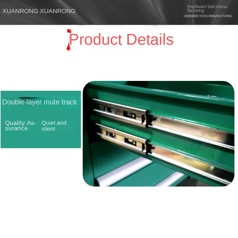 Factory Supply Heavy-Duty Metal Tool Cabinet Removable Casters Lacquer Finish Standing Type Modern Design Multifunction Storage