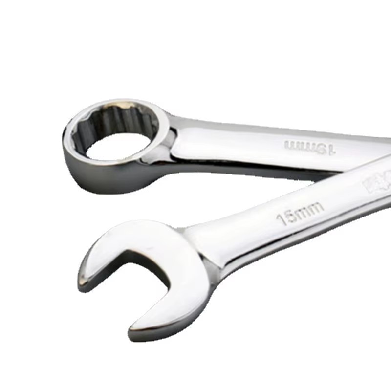 Matt Anti-slip Concave Rib plum Wrench Dual-use Extended plum Open End Wrench Industrial Grade Double-ended Wrench 6-32mm