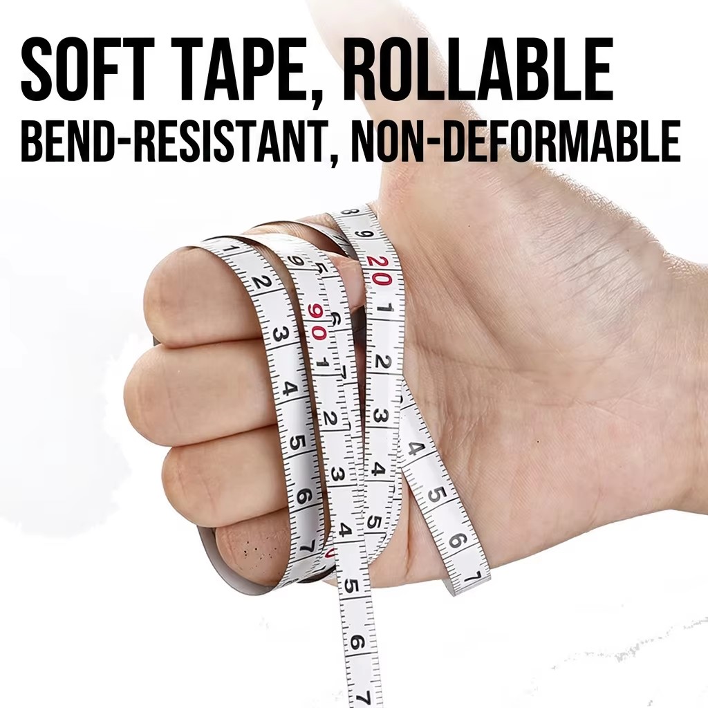 Senda Tools Power Tape 2M Stainless Steel Self Winding Measuring Tape Keychain Metric Mini Tape Measure
