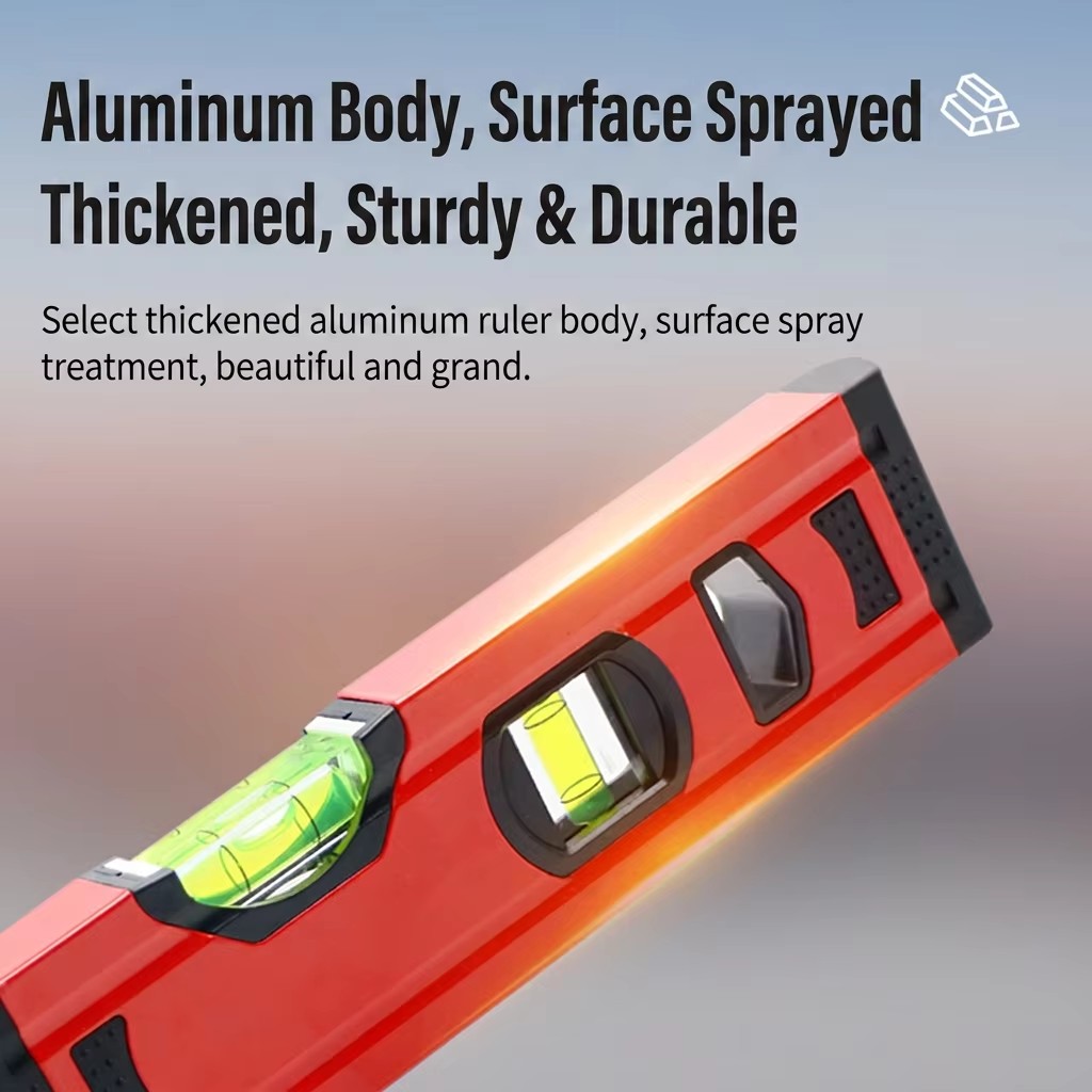 Aluminum Level 20cm Compact Leveling Tool For Home Diy Woodworking Measurement