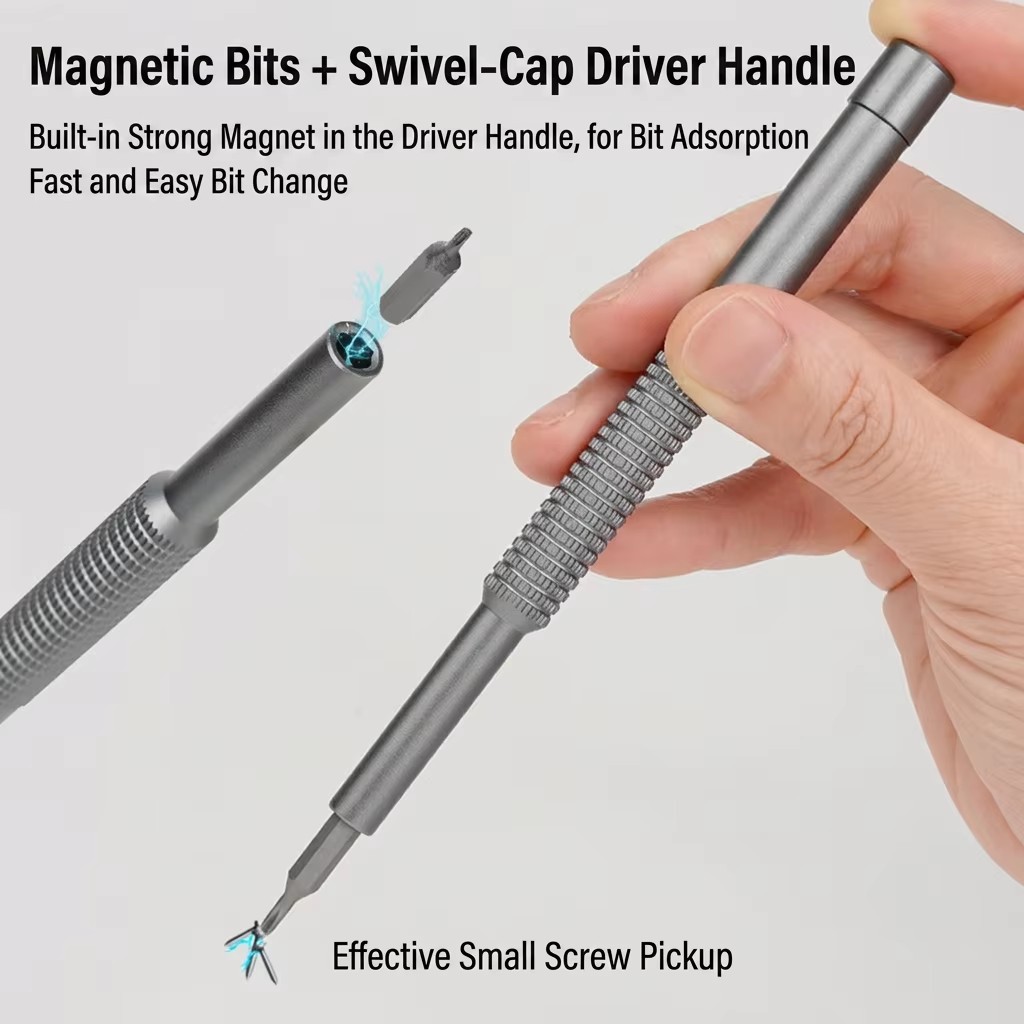 Precision Screwdriver Set 128 In 1 Chrome Vanadium Steel