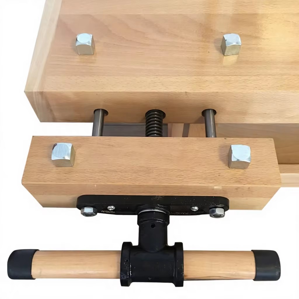 Woodworking Bench 1500x800mm Maple Wood Workbench With Clamp For DIY And School Use
