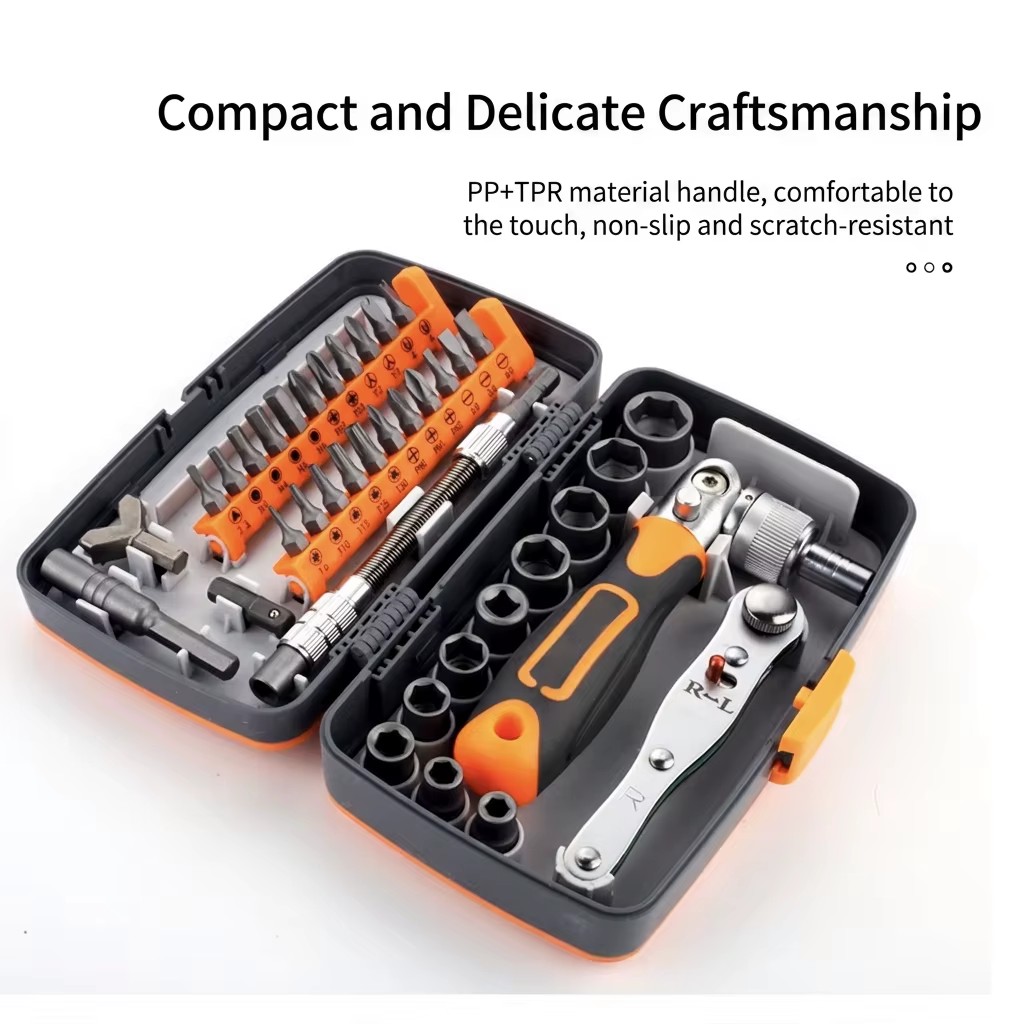 Mini Tools 38 In 1 Multi Functional Household Repair Screwdriver Set With Ratchet Cross Bits Kit