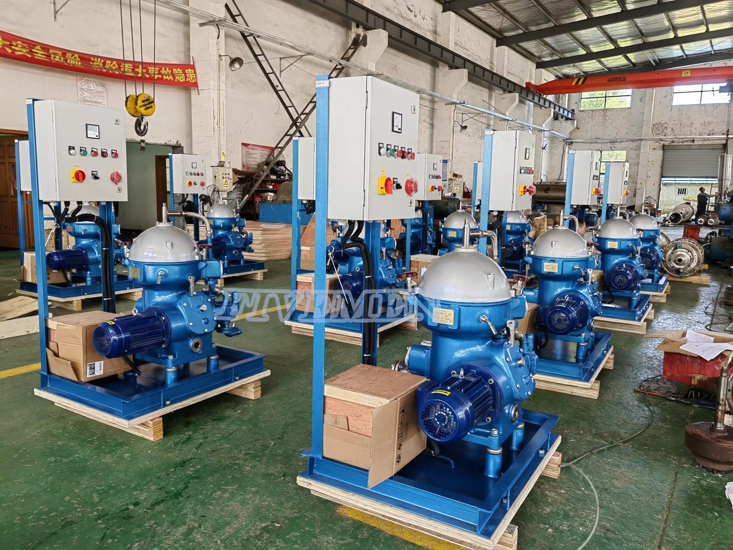 Vertical Three Phase Marine Oily Water Fuel Filter Mineral Oil Water Separator
