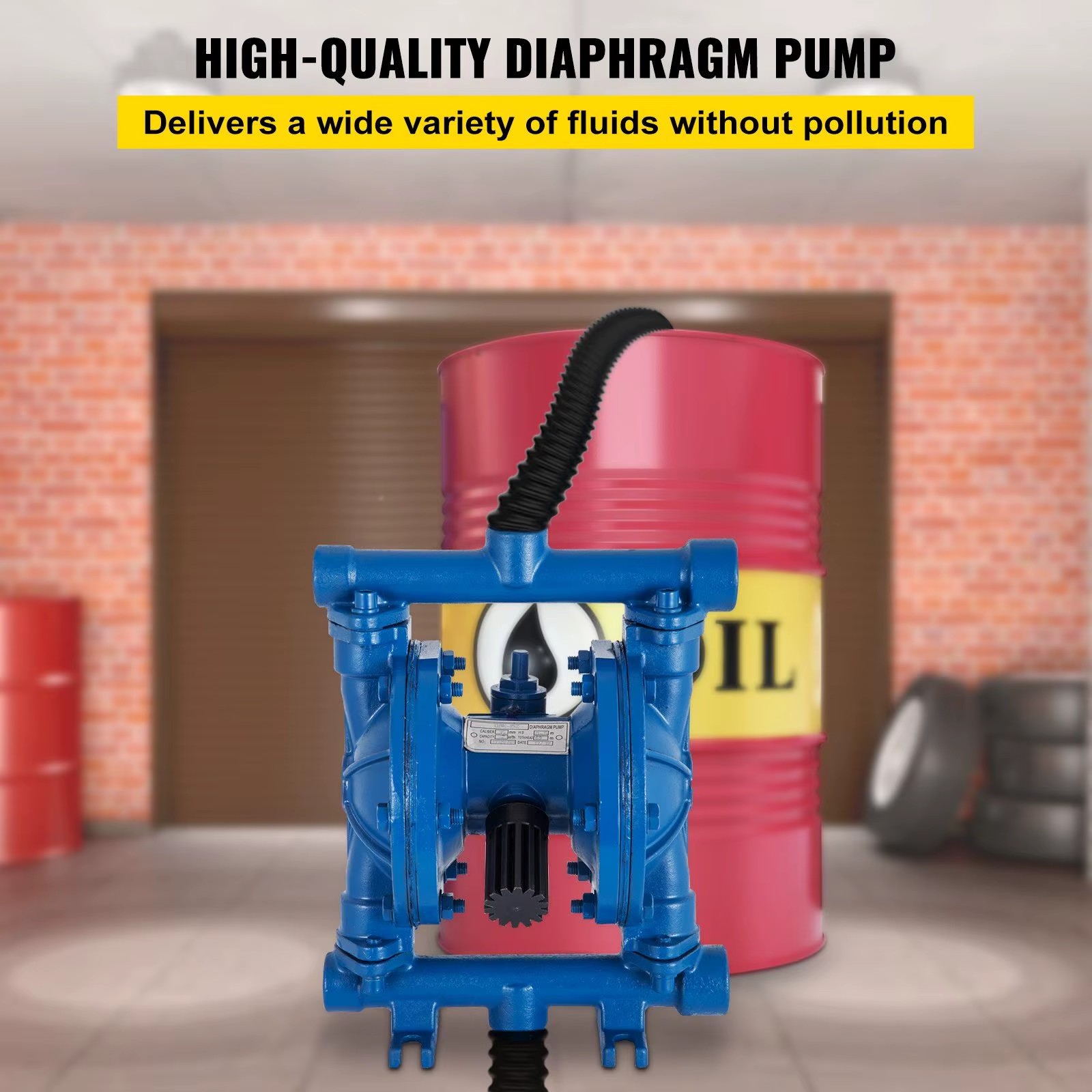 Air Operated Double Diaphragm Pump D0100HAMIYW 12 GPM Flow Rate Oilfield Pumping Unit