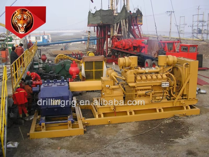 diesel Engine G12V190PZL-1/3 and YOTFJ650/750/850 Fluid Coupling Gearbox Unit for the Drilling Mud Pump