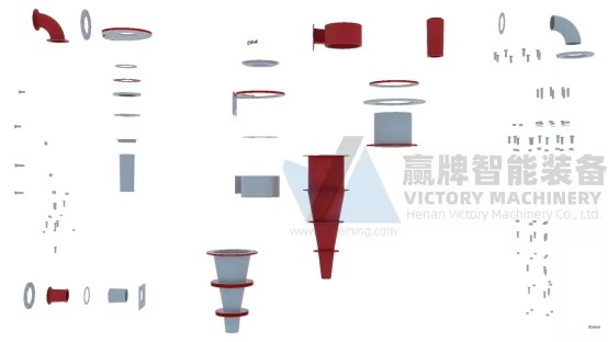 High Quality 24-300 M3/H Hydrocyclone With Steel Structure