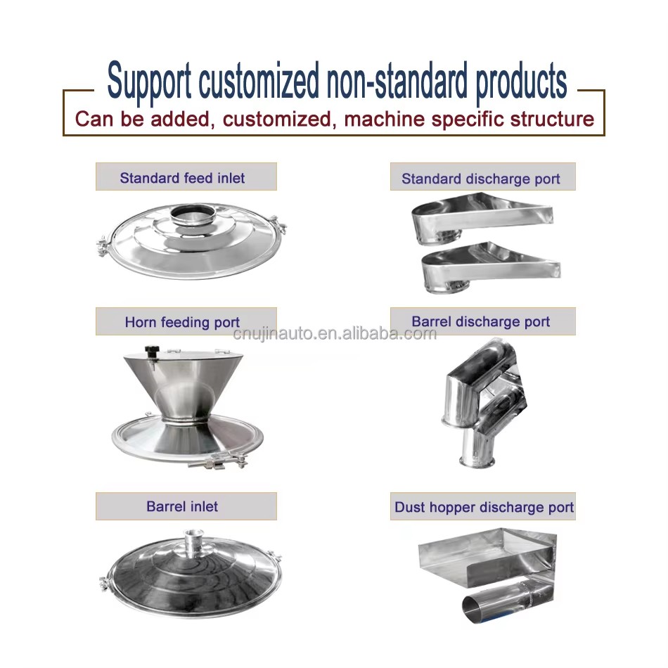 Industrial Grade Round Vibrating Separator Stainless Mesh Rotary Sifter for Non Metallic Mineral Powder Sifting Work