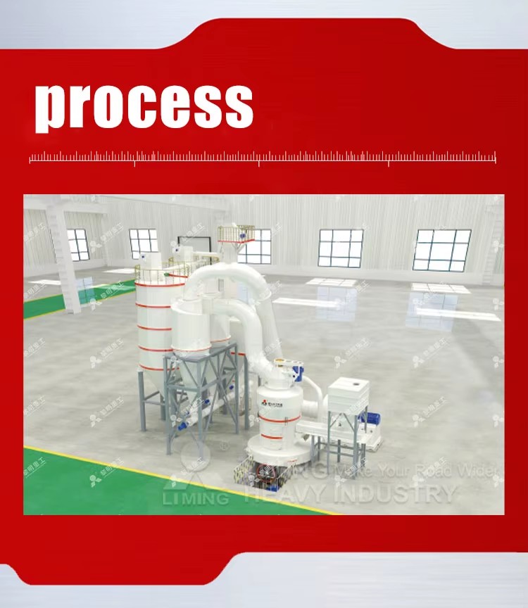New Type Raymond Mill for Limestone, Gypsum and Coal Powder Grinding with Cage Type Powder Separator Frequency Motors Using