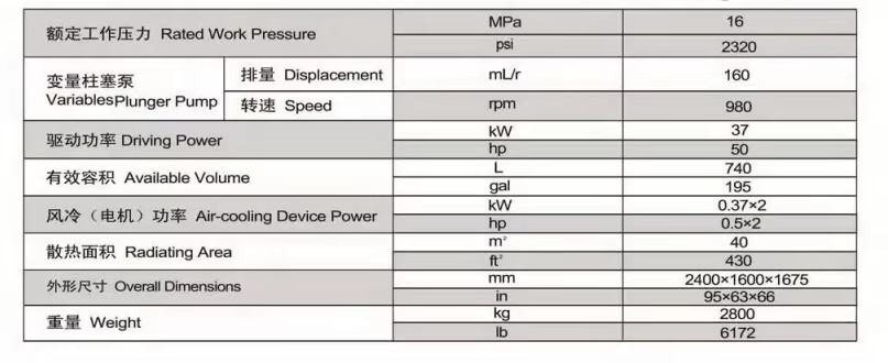 Automatic Hydraulic Power Unit with API Certification Vertical Structure Bearing Components for Oilfield Pumping Stations