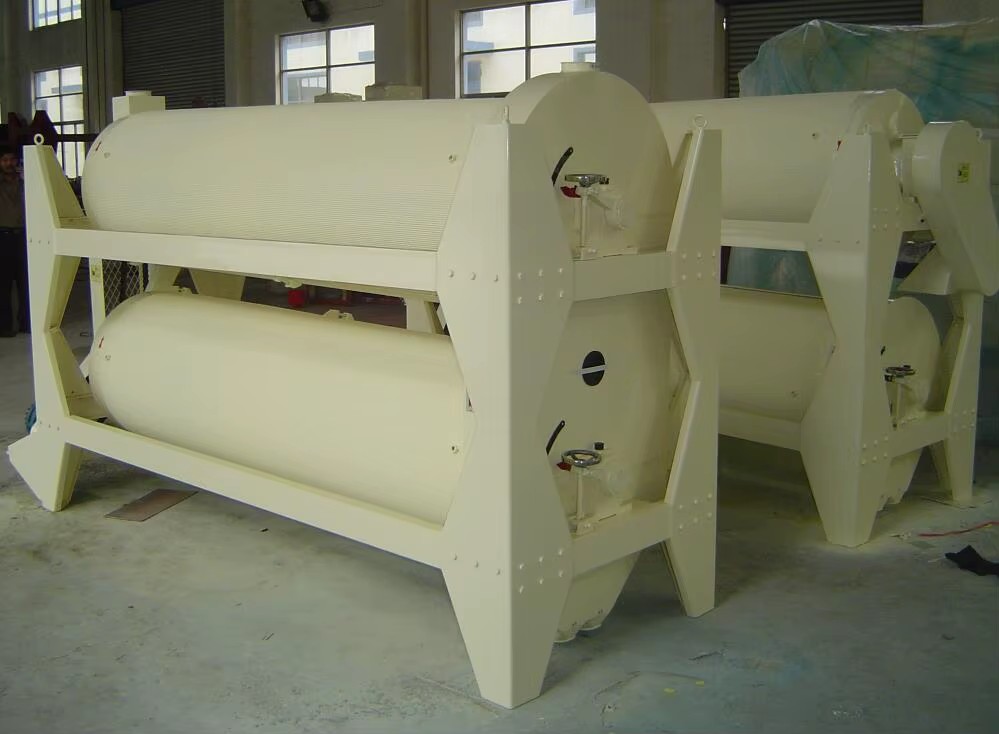 Flour Mill Separator with Round Grain and Long Grain Regrader, Indented Cylinder Separator Seed Cleaner