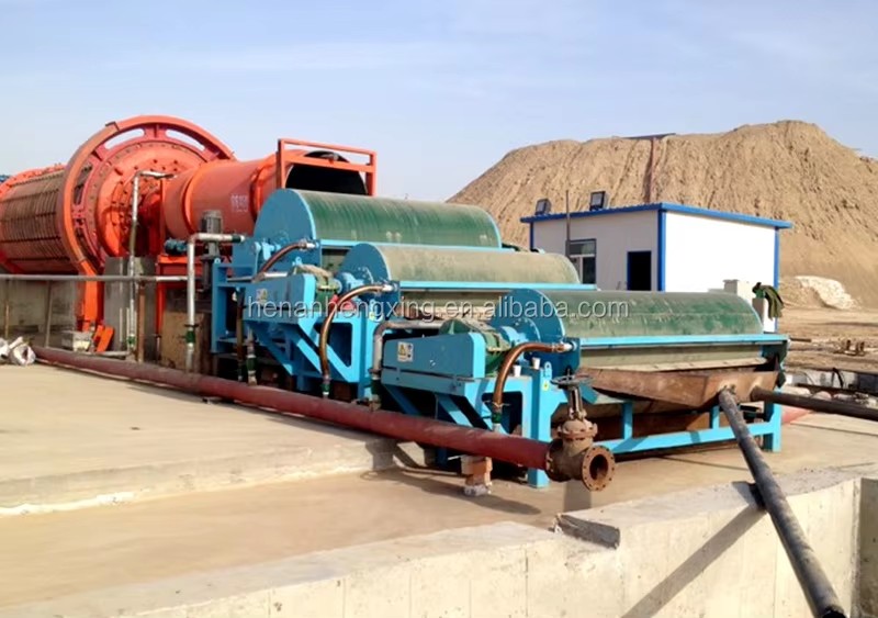 Low Intensity Wet Drum Magnetic Separator Concentrator for Iron Ore Beneficiation Plant