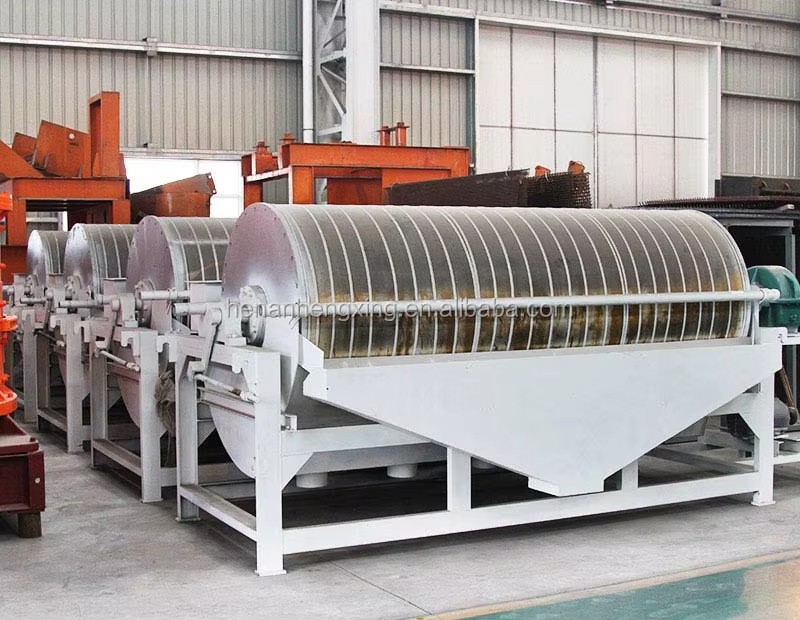 Low Intensity Wet Drum Magnetic Separator Concentrator for Iron Ore Beneficiation Plant