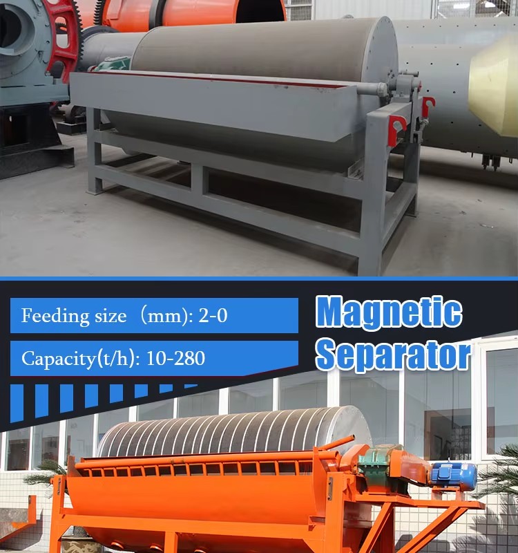 High Performance Gold Ore Magnetic Separator with Cheap Price Magnetic Drum Separator High Gradient Magnetic Separator