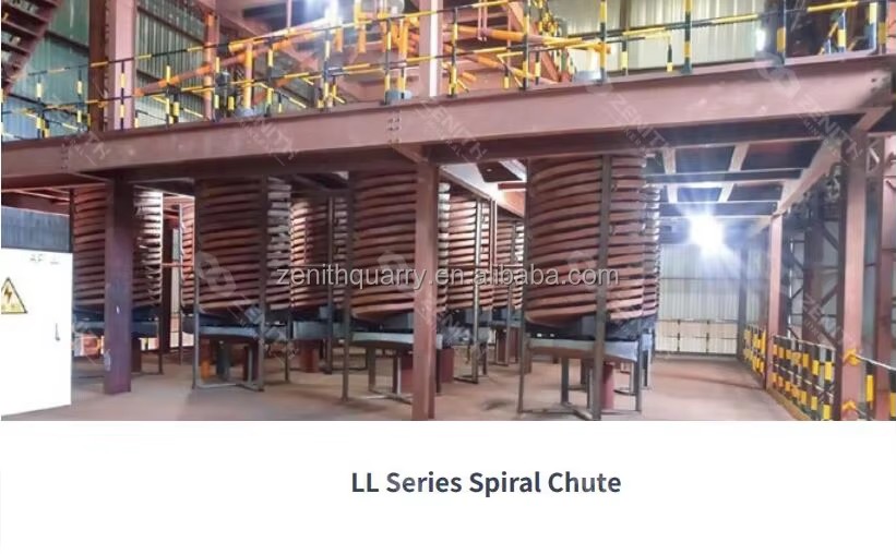 Low Price Spiral Chute for Chromite Ore Separation Spiral Chute Separator Chrome Small Mine Spiral Chute Gravity Separation