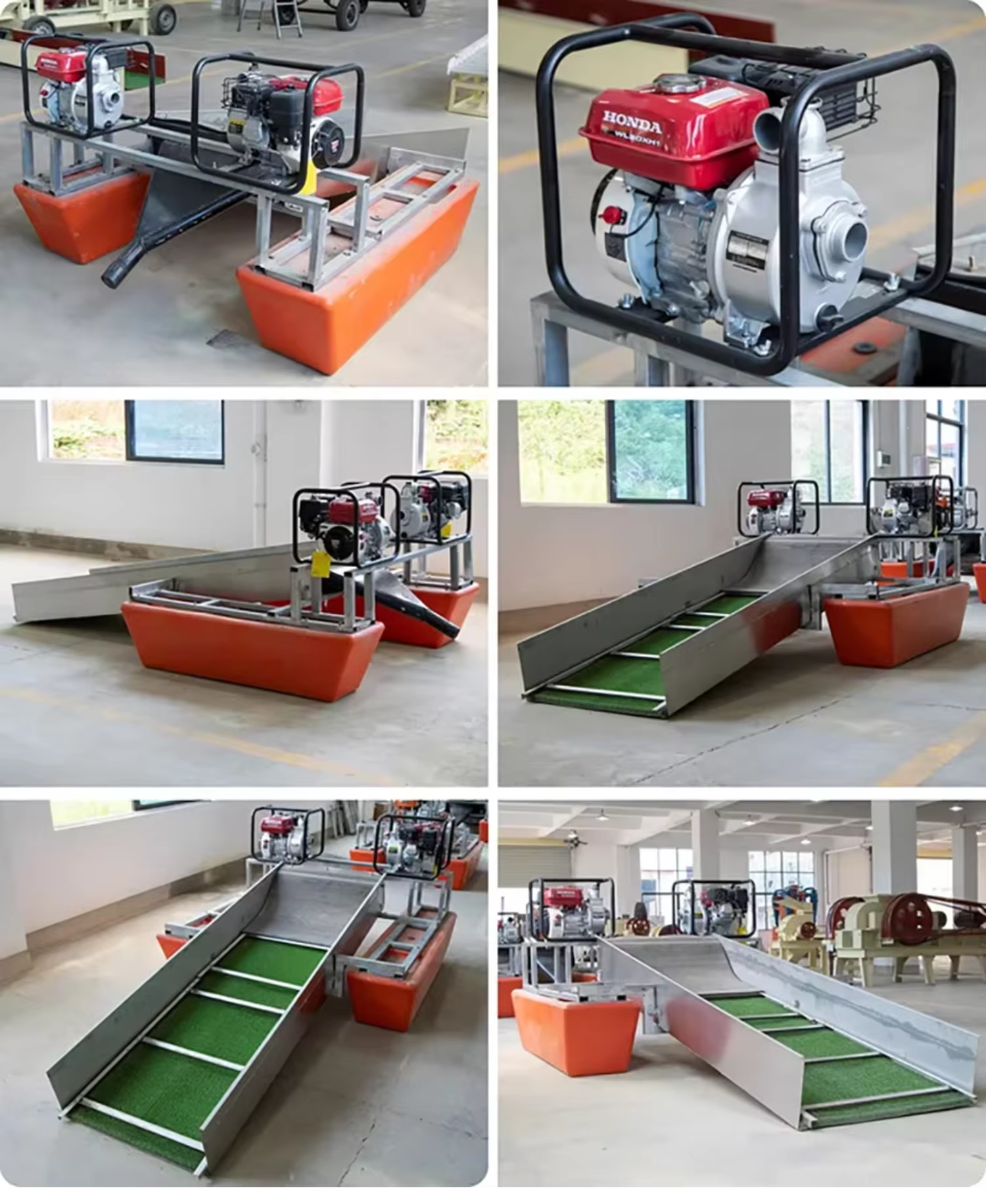 Professional Gold Mining Machine with High Recovery Rate Sluice Box for Placer Gold