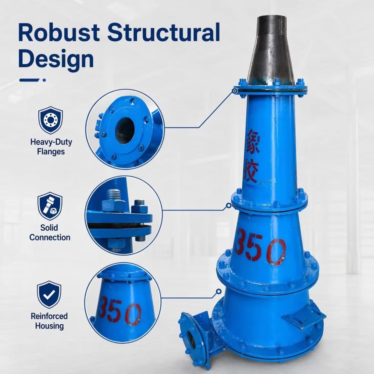 Hydrocyclone Sand Separator 5-500m3/h Mineral Processing Cyclone Filter for Tailings Dewatering and Slurry Classifying