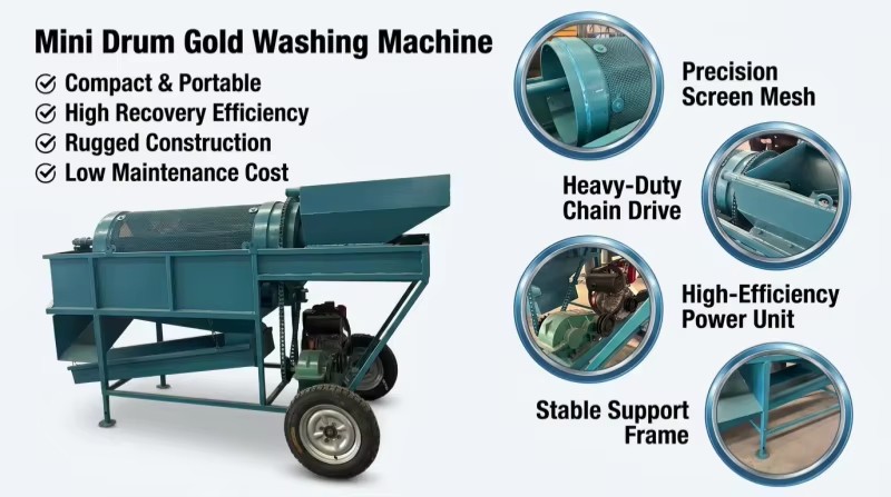 Factory Price Alluvial Sand Recovery Gold Mining Machine