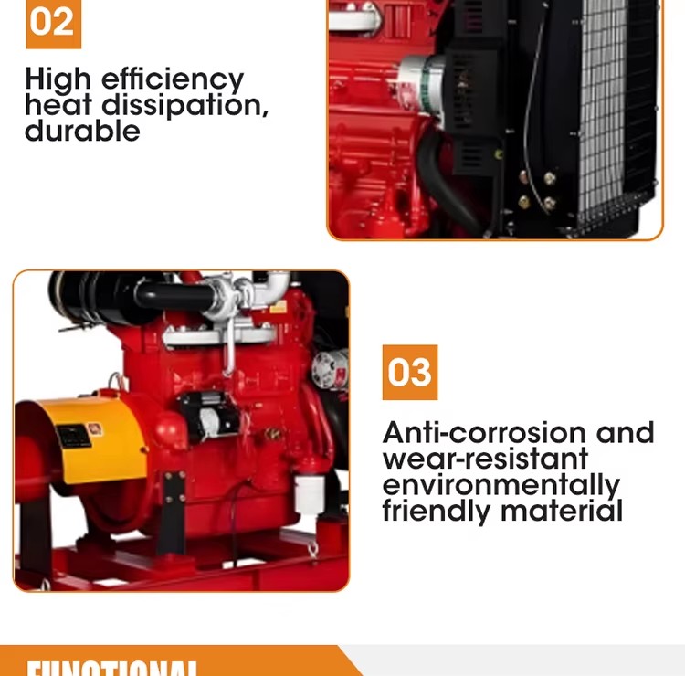 High-quality Diesel Engine-driven Commercial High Pressure Steel Surface Water Irrigation and Agricultural Centrifugal Pump
