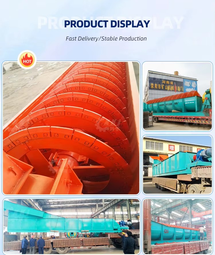 Mining Separator Gold, Silver, Lead,zinc, Fluorite, Graphite Use Spiral Classifier for Slurry Particle Size Classification