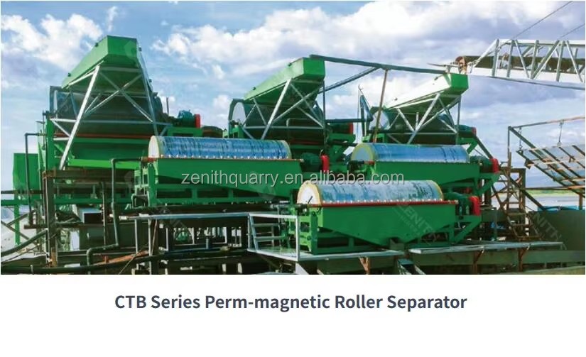 High Recovery Wet Magnetic Separator Mineral Separator Mining Machine CTB Drum Magnetic Separator