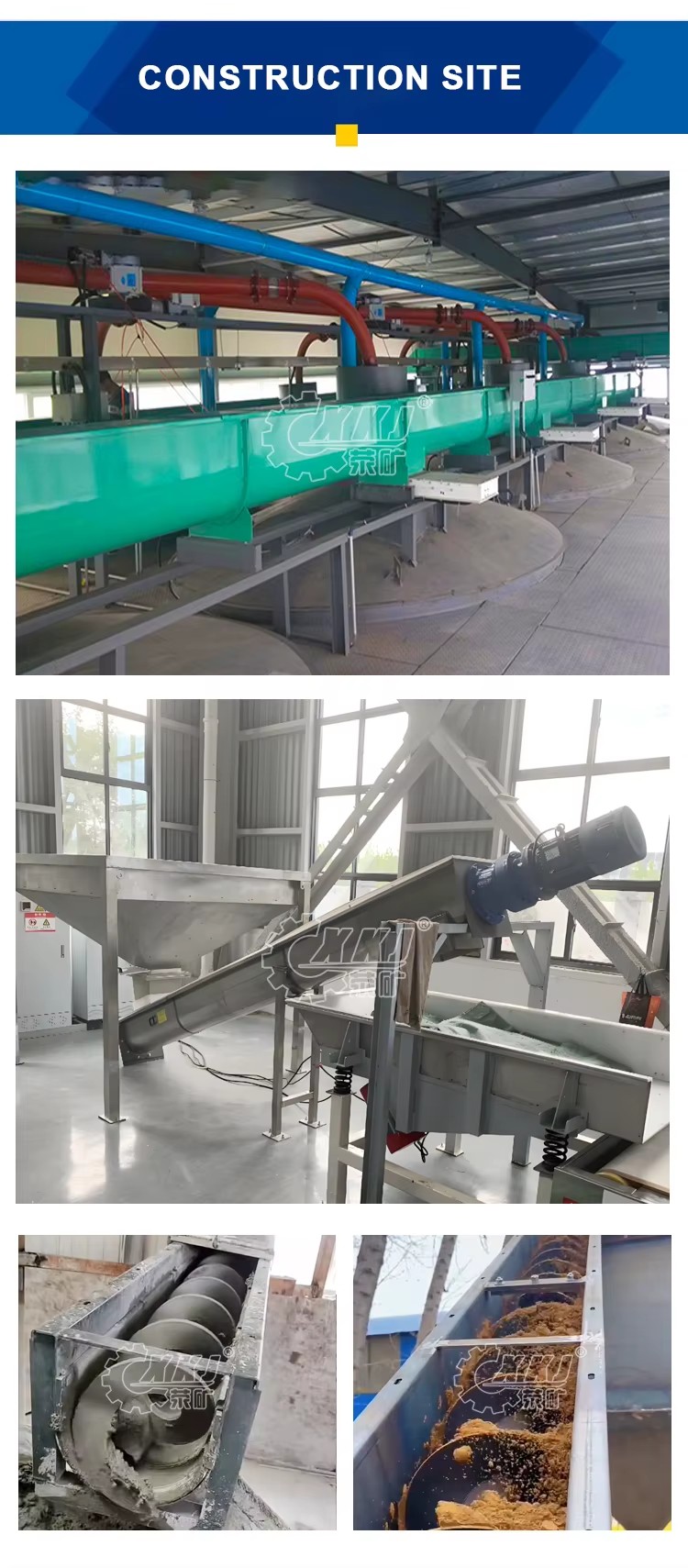 Director Sewage Treatment Plant Solid Filter Sludge Clarifier Sand Water Separator and Removal Screw for Mineral Separator