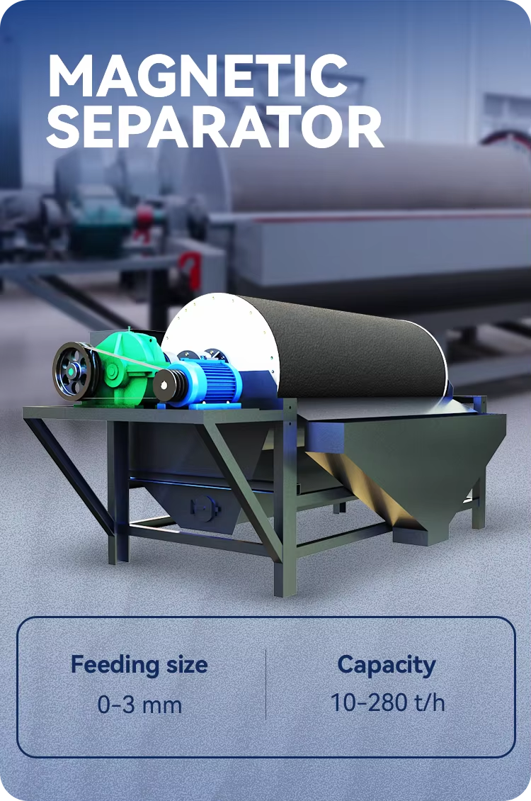 ZHONGDE Wet Type Magnetic Gravity Separator for Ore Mining with Pump Low Noise ISO/CE Certified