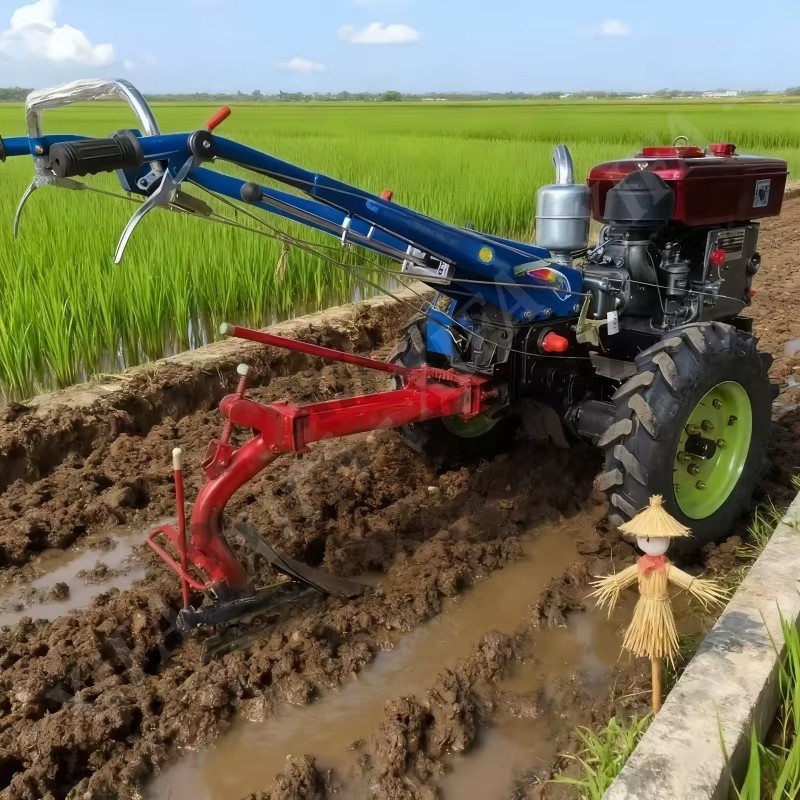 Versatile 8-32HP Agricultural Walking Tractor Diesel Motor Hand Tiller with 2WD Gear Drive High Productivity for Farm & Garden