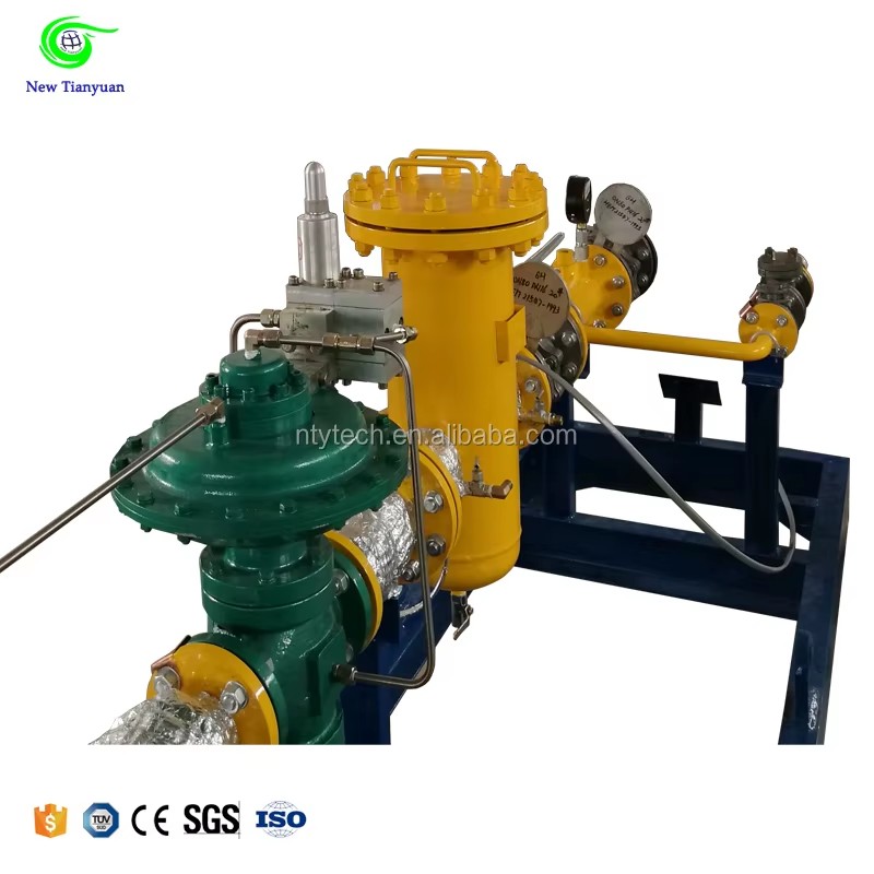 2500Nm3/h Flow Capacity Gas Pressure Regulating and Metering Skid Unit Equipment for Oil Fields