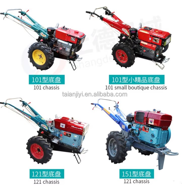 High-Power 18HP Multifunctional Walking Tractor 8-22 HP Diesel Oil Agricultural Machine for Dry Field Orchard Farm Use