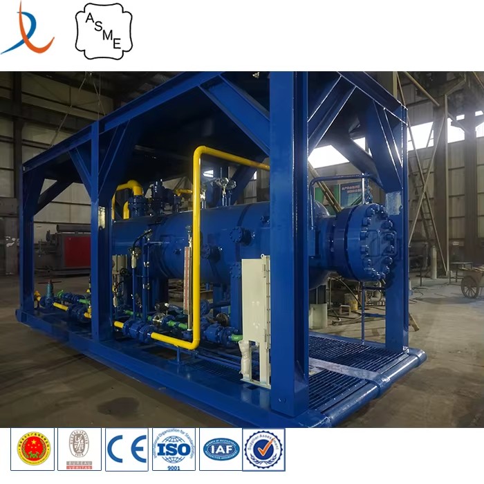 Well Testing Petroleum Device Skid Mounted Oil Drilling Oilfield Separator