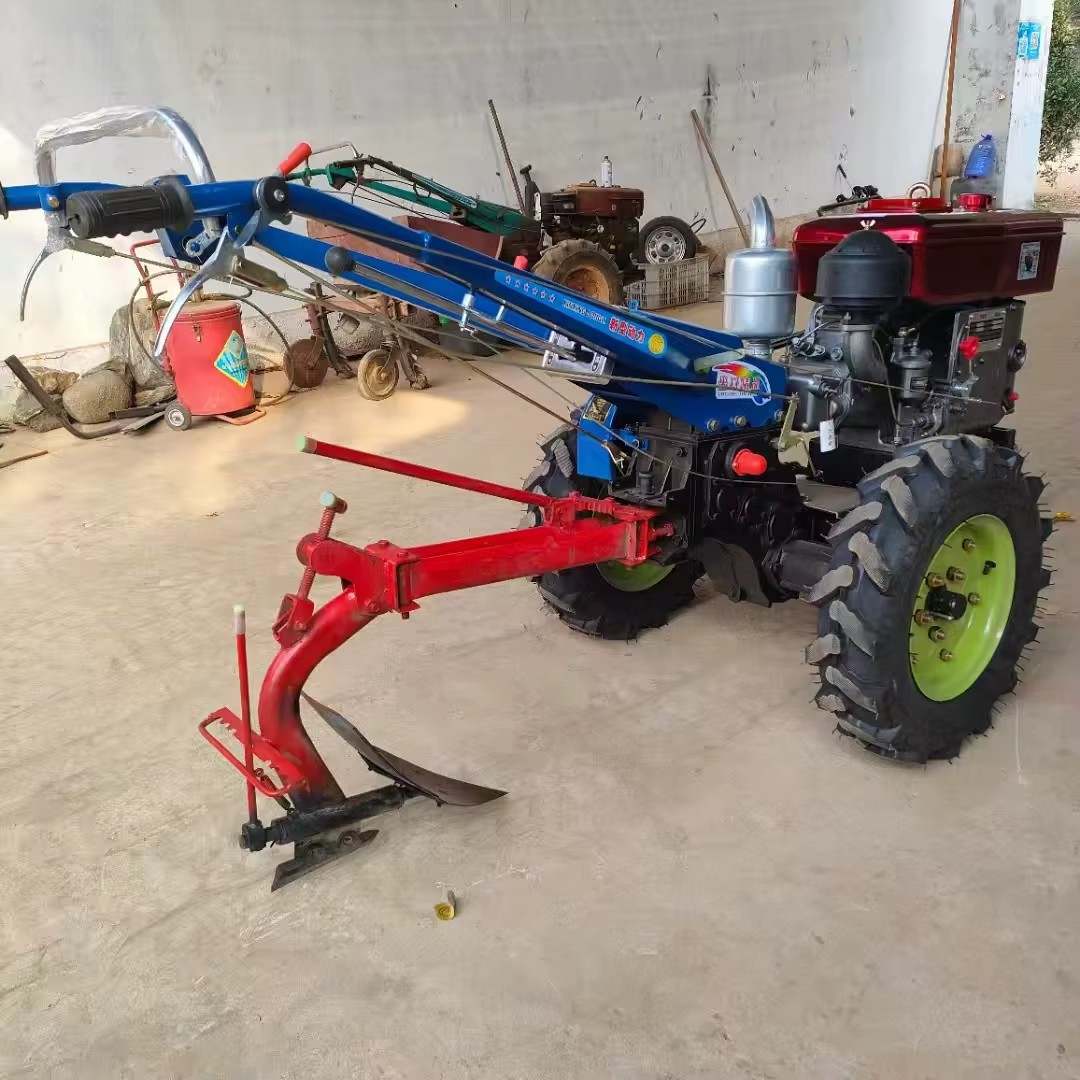 12HP 8-32HP 2WD Gear Drive Walking Tractor Agricultural Hand Tiller Rotary Cultivator Motor High Productivity Farm Field
