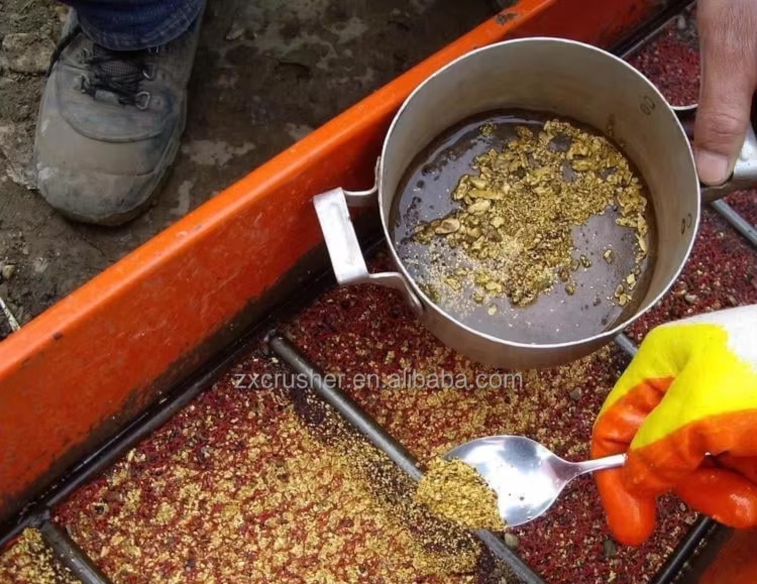 50T/H Complete Alluvial Gold Washing Processing Plant Gold Min